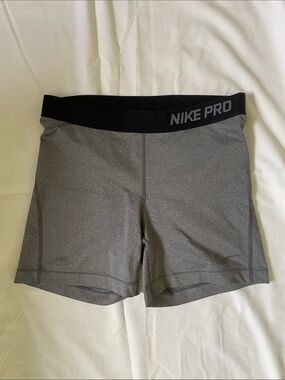Nike Pro Gray Athletic Bike Shorts